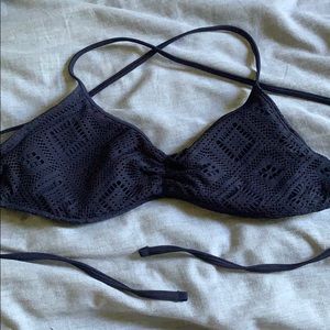 Aerie Navy Blue Bikini Top